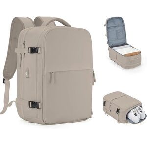 Beige Travel Backpack